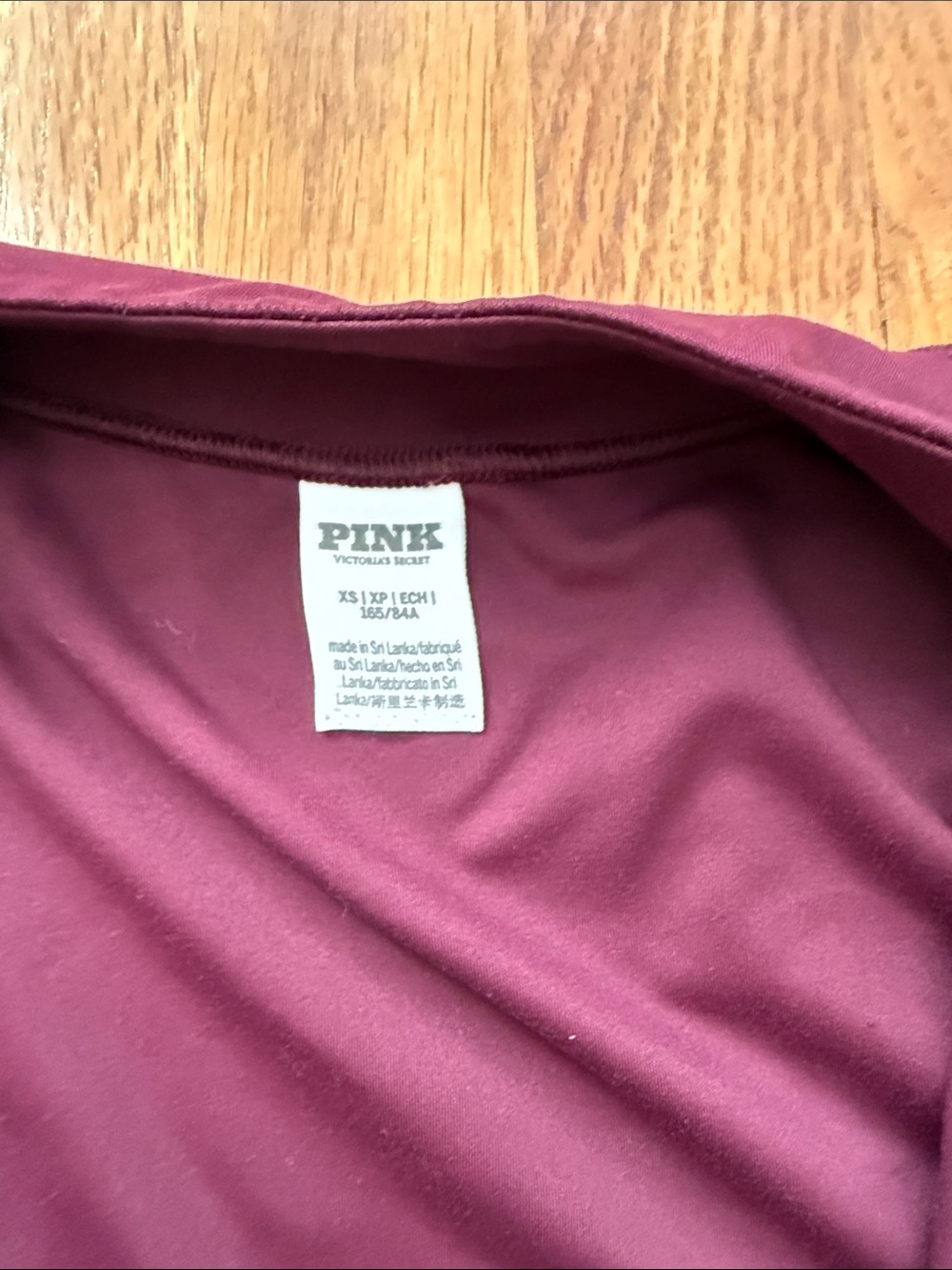 PINK Victoria Secret Long Sleeve Zip-up Top - Picture 2 of 6